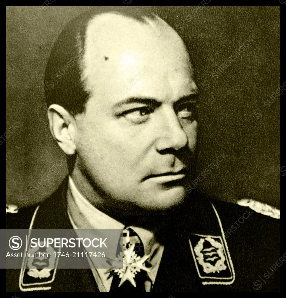 Photograph of Colonel General Ernst Udet (26th April 1896 - 17th November 1941). He was an elite pilot, and was heavily involved in the development of the Nazi 'Luftwaffe' (Airforce) in the 1930's and lead up to World War 2.