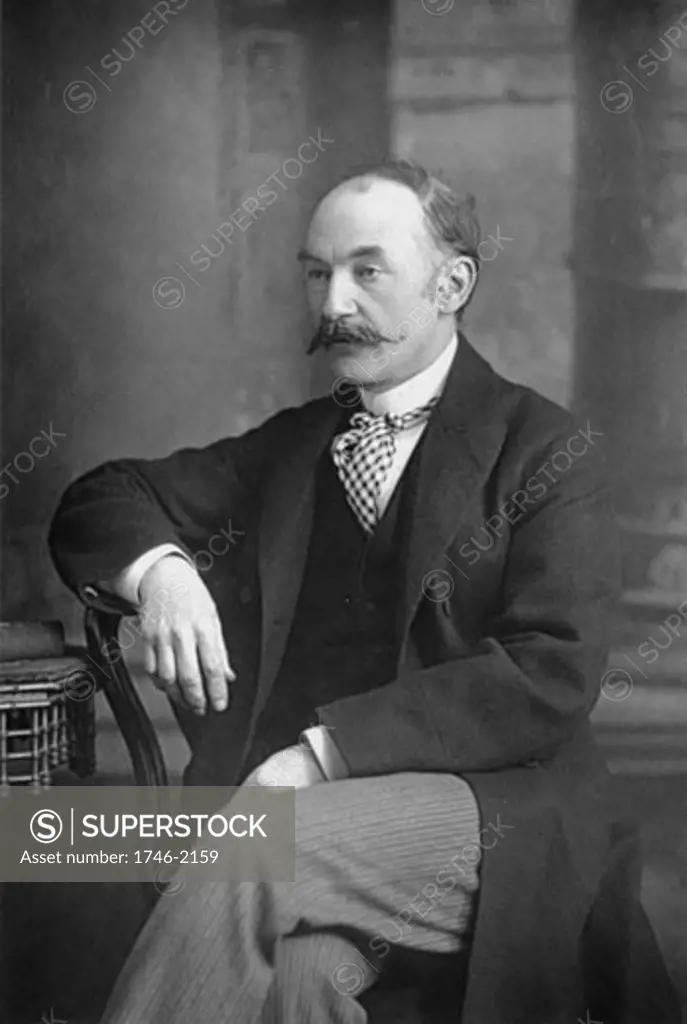 Thomas Hardy (1840-1928). English novelist and poet. Photograph from "The Cabinet Portrait Gallery", London, 1890-94. Woodburytype 