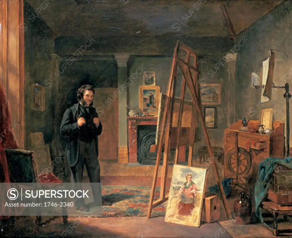Portrait of Thomas Faed in His Studio, John Ballantyne, (1815-1897/British)