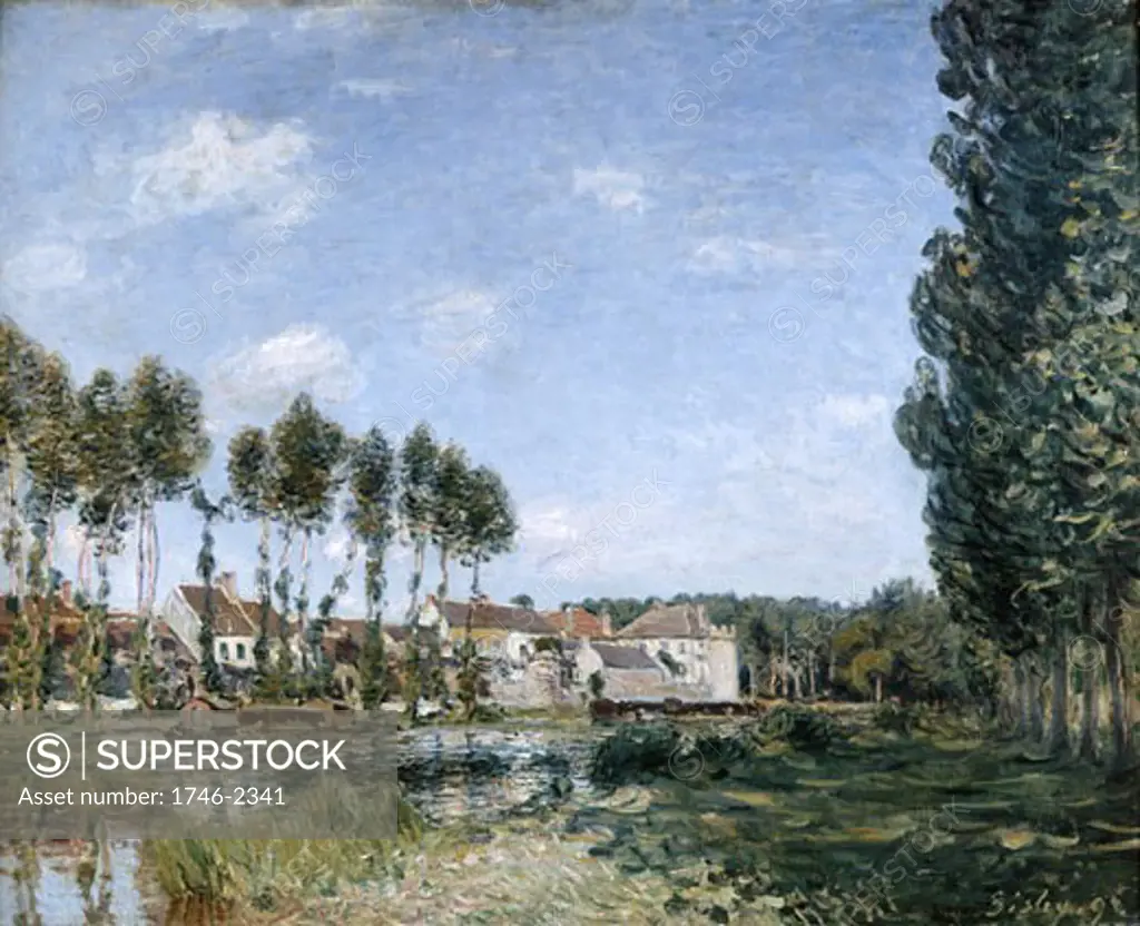 Morets, 'bords du Loing', 1892, Alfred Sisley, (1839-1899/French), Oil on canvas