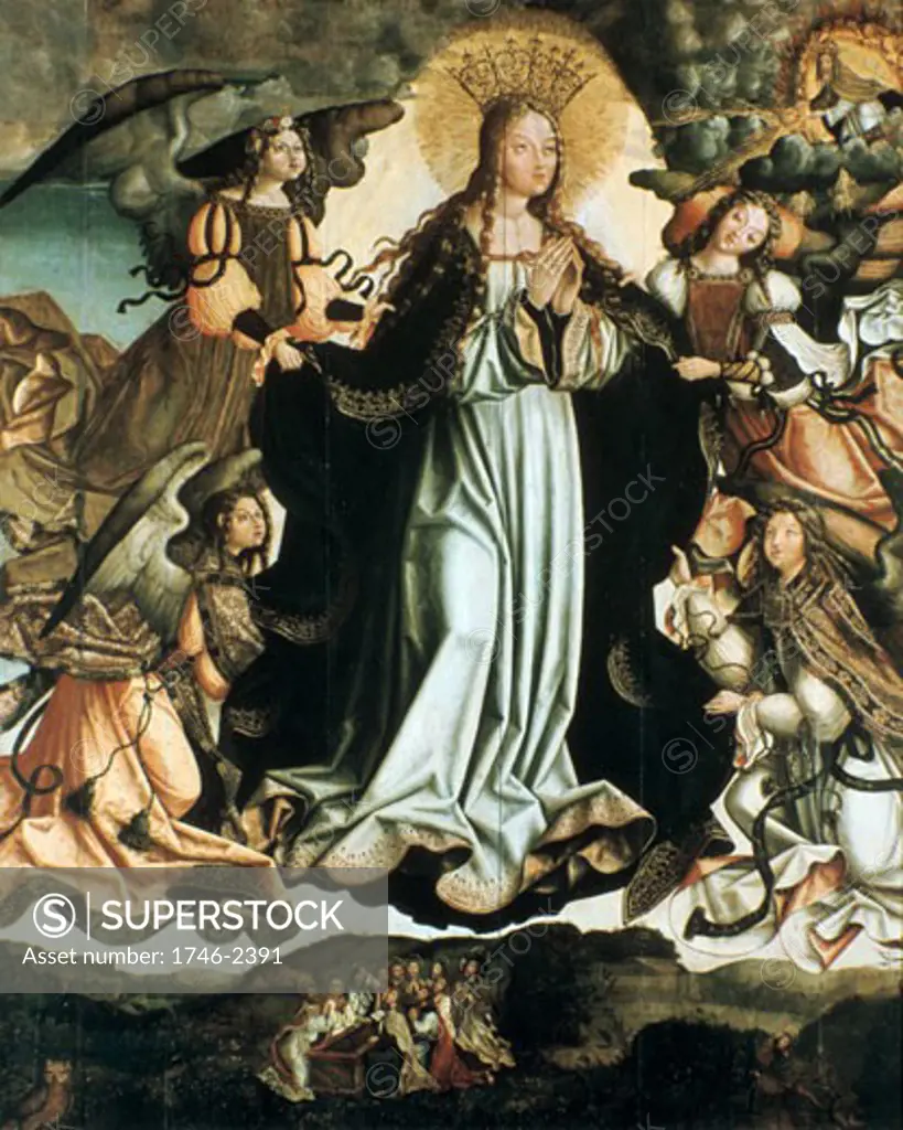 16th century painting of the Assumption of the Virgin (Portuguese)