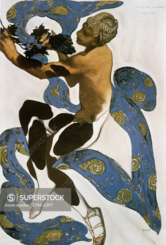 Costume for Nijinsky in L'apres Midi D'un Faune, Leon Bakst, (1866-1924/Russian)