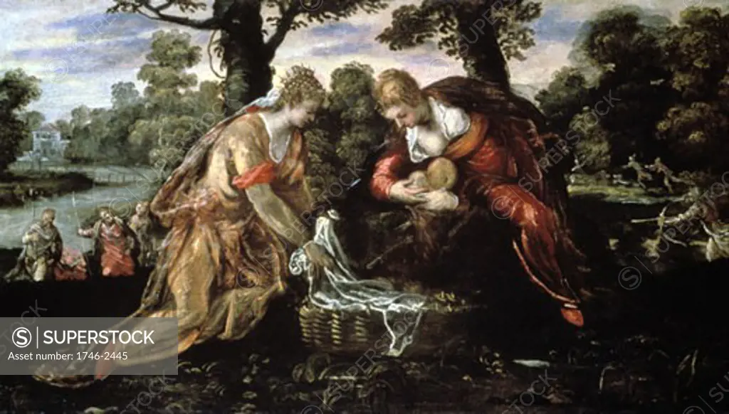 Discovery of Moses Jacopo Tintoretto (1519-1594 Italian) Oil