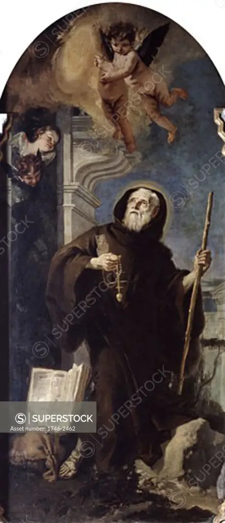 The Ecstasy of St Francis Giovanni Battista Tiepolo (1696-1770 Italian)