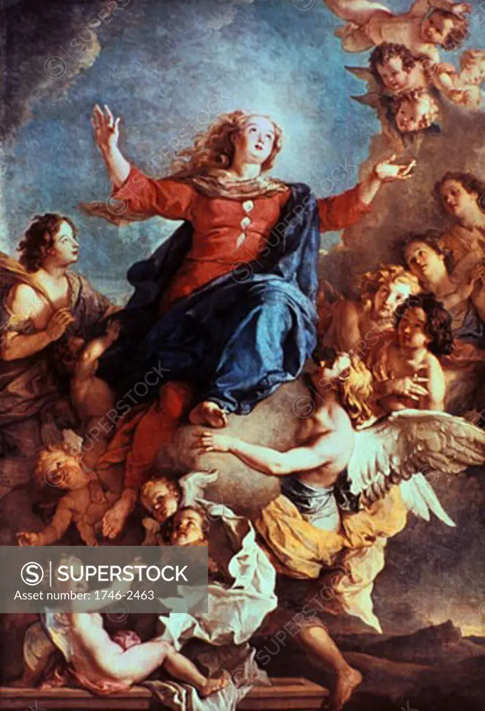 Lafasse (1636-1718), "Assumption of the Virgin". Painting