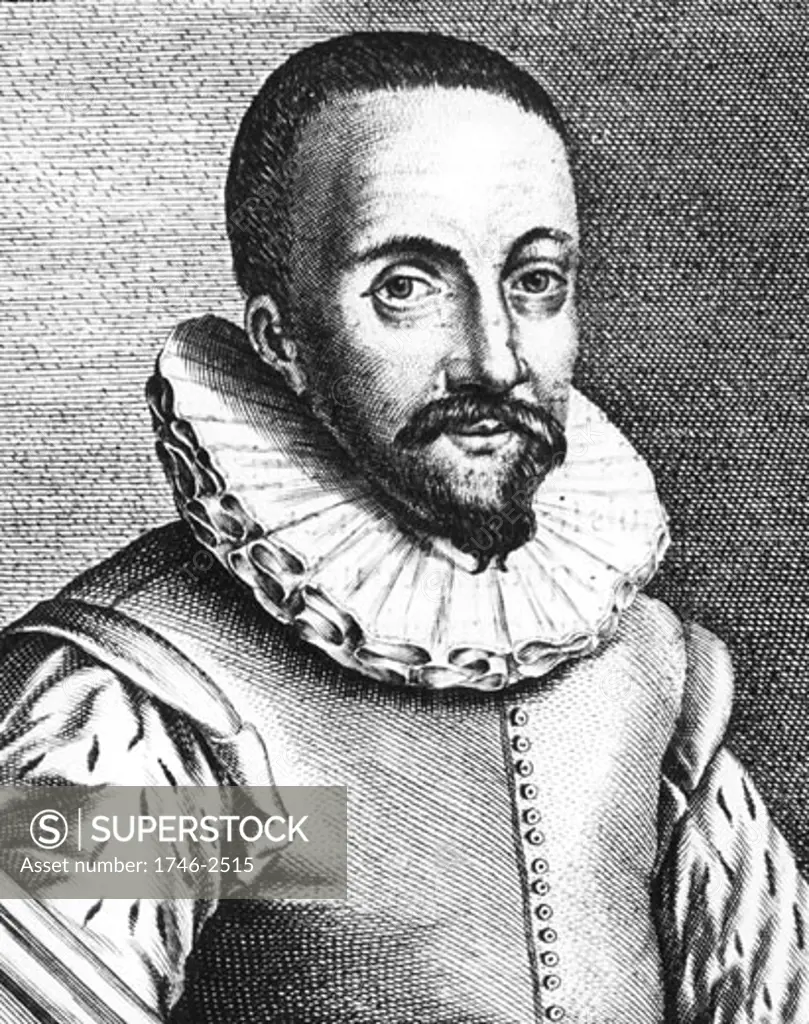 Hans Lippershey (d1619) Dutch optician credited with discovery of the telescope. Engraving after portrait by Handik Berkmans from Pierre Borel De Vero Telescopic Inventore 1655.