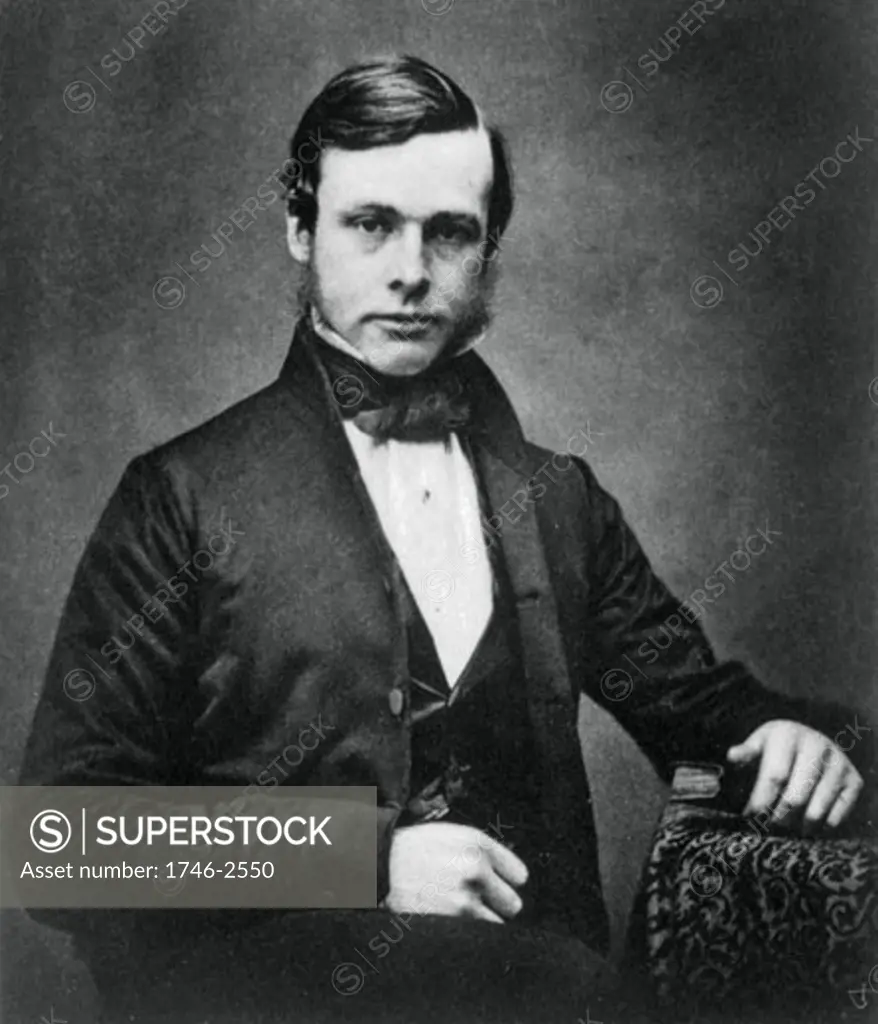 Joseph Lister (1827-1912), English surgeon and pioneer of antiseptic surgery, c1855. From a daguerreotpe taken when he was about 28