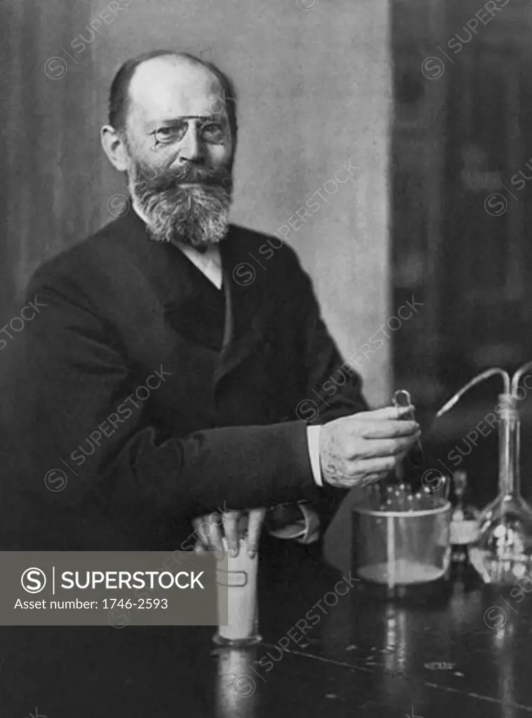 Emil Fischer (1852-1919) German chemist: Nobel prize for chemistry 1904.