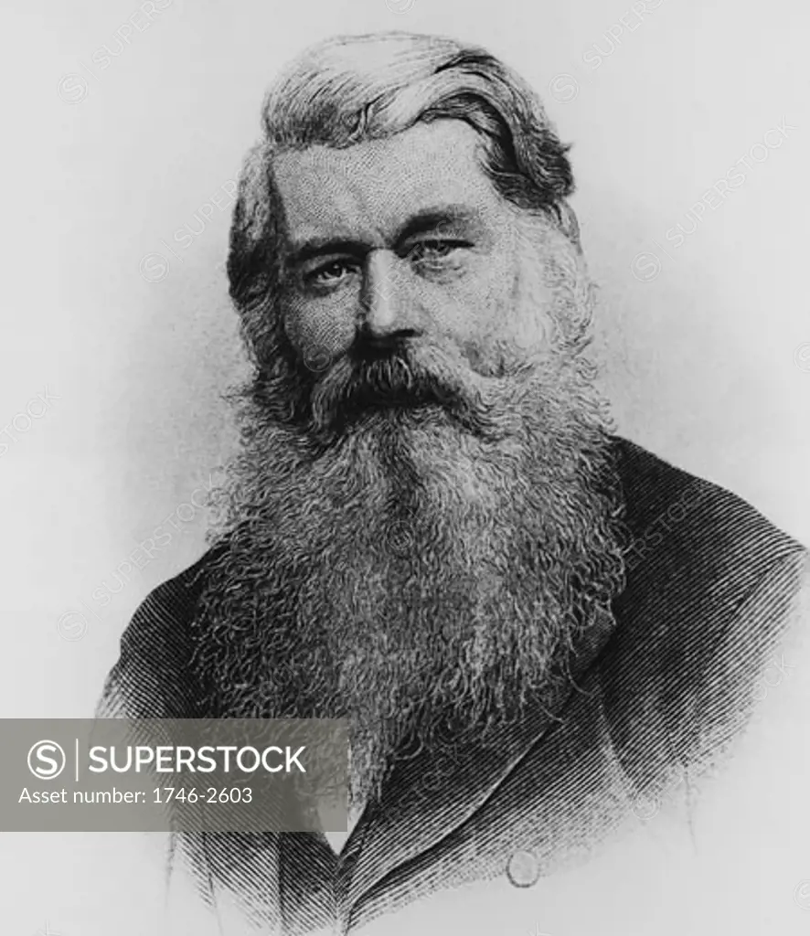Joseph Wilson Swan (1828-1914) British physicist and chemist, Portrait engraving