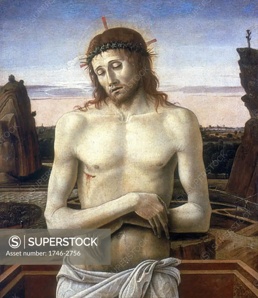 Christ in the Tomb 1460 Giovanni Bellini (ca.1430-1516 Italian)