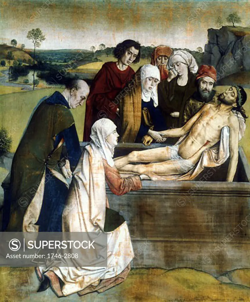 The Entombment Dieric Bouts the Elder (ca.1415-1475 Flemish) National Gallery, London, England
