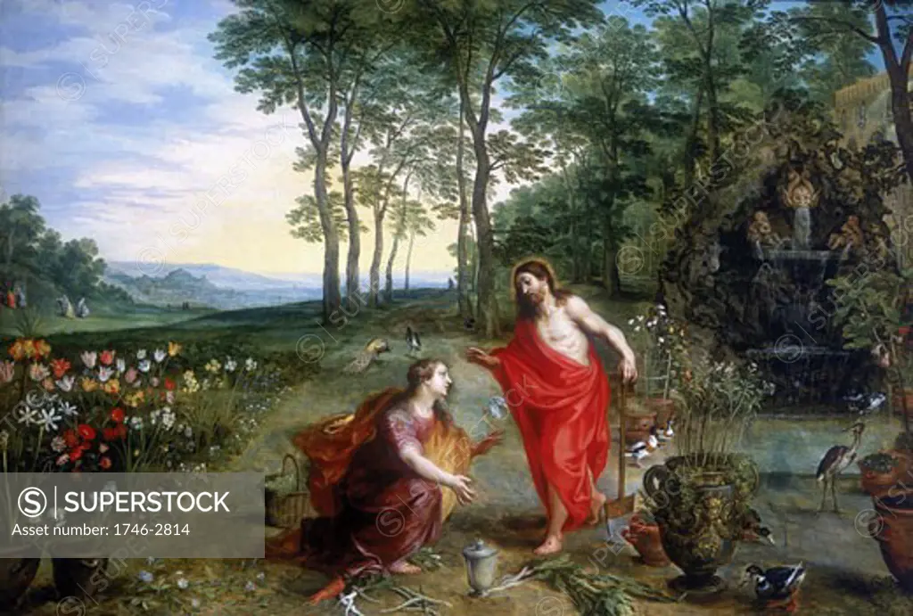 Noli Me Tangere Jan Brueghel the Younger (1601-1678 Flemish) and Hendrick van Balen Oil on wood Private collection 