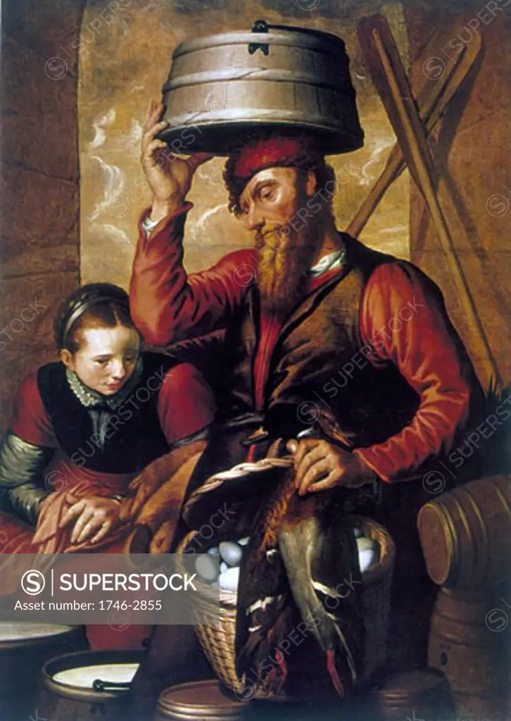 The Game Dealer, Pieter Aertsen (c.1508-1575/Netherlandish)