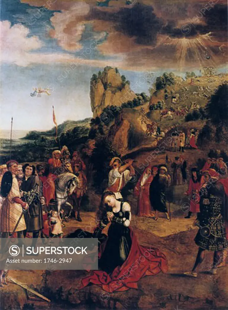 The Martyrdom of St Catherine Bernaert van Orley (ca.1492-ca1541 Flemish)