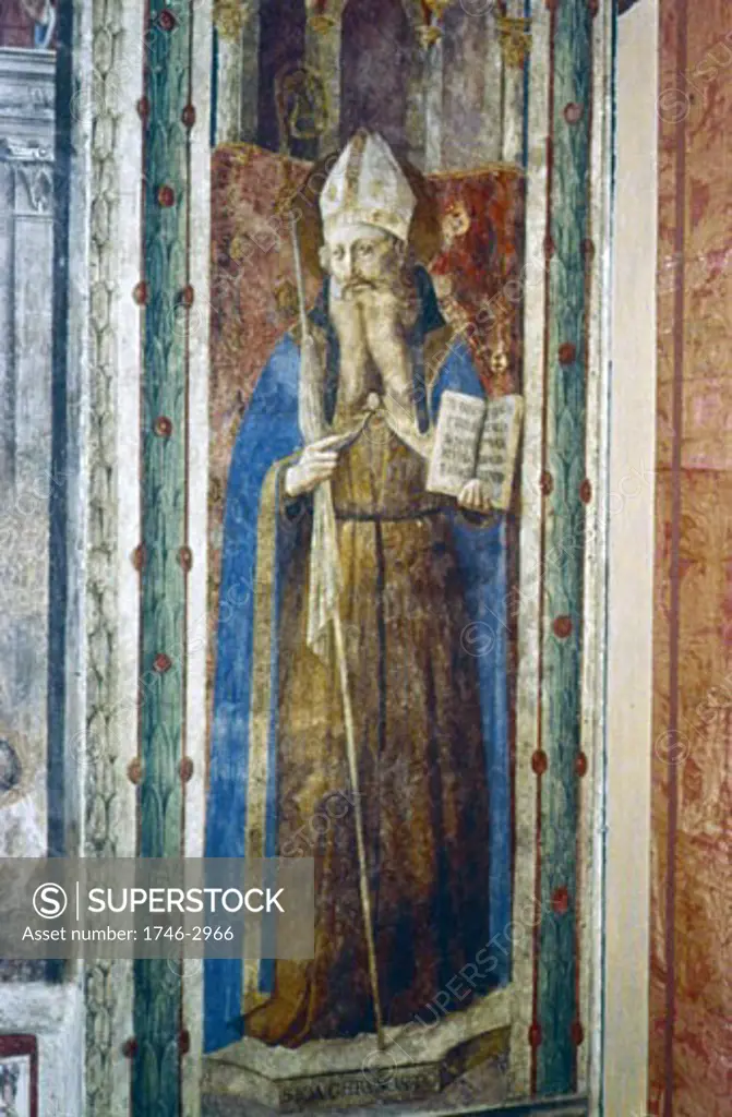 St John Chrysostom Fra Angelico (1400-1455 Italian) Fresco Chapel of Nicholas V, Vatican Palace