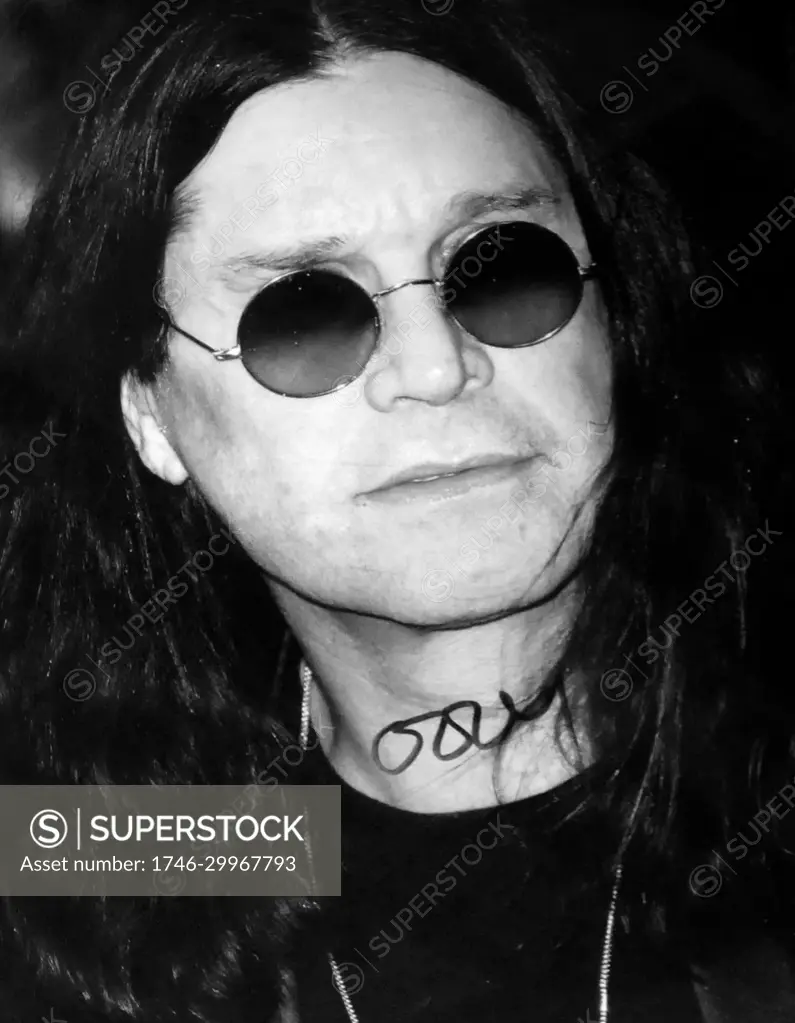 Autographed photograph of Ozzy Osbourne (1948-) an English vocalist, songwriter, actor and reality television star