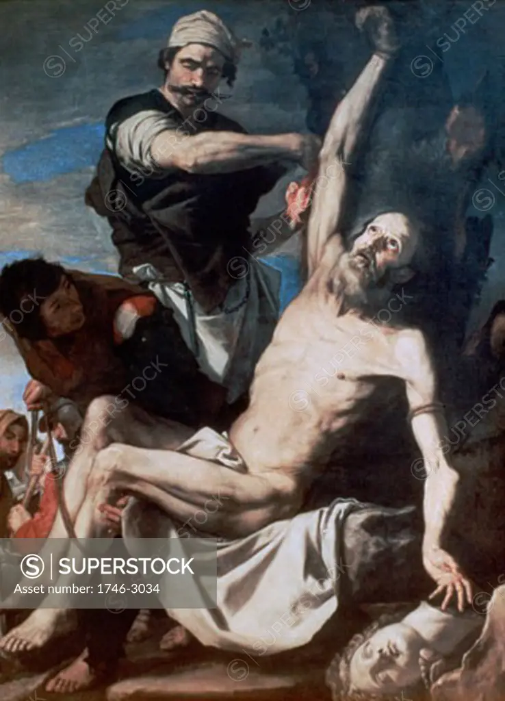 Martyrdom of St. Bartholomew 1644 Jusepe de Ribera (1591-1652 Spanish)