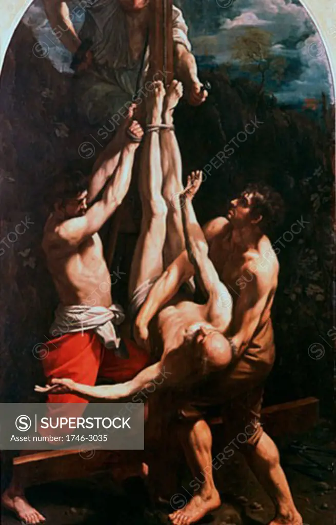 Crucifixion of St. Peter 17th Century Guido Reni (1575-1642 Italian) Vatican Museums and Galleries, Vatican City, Italy