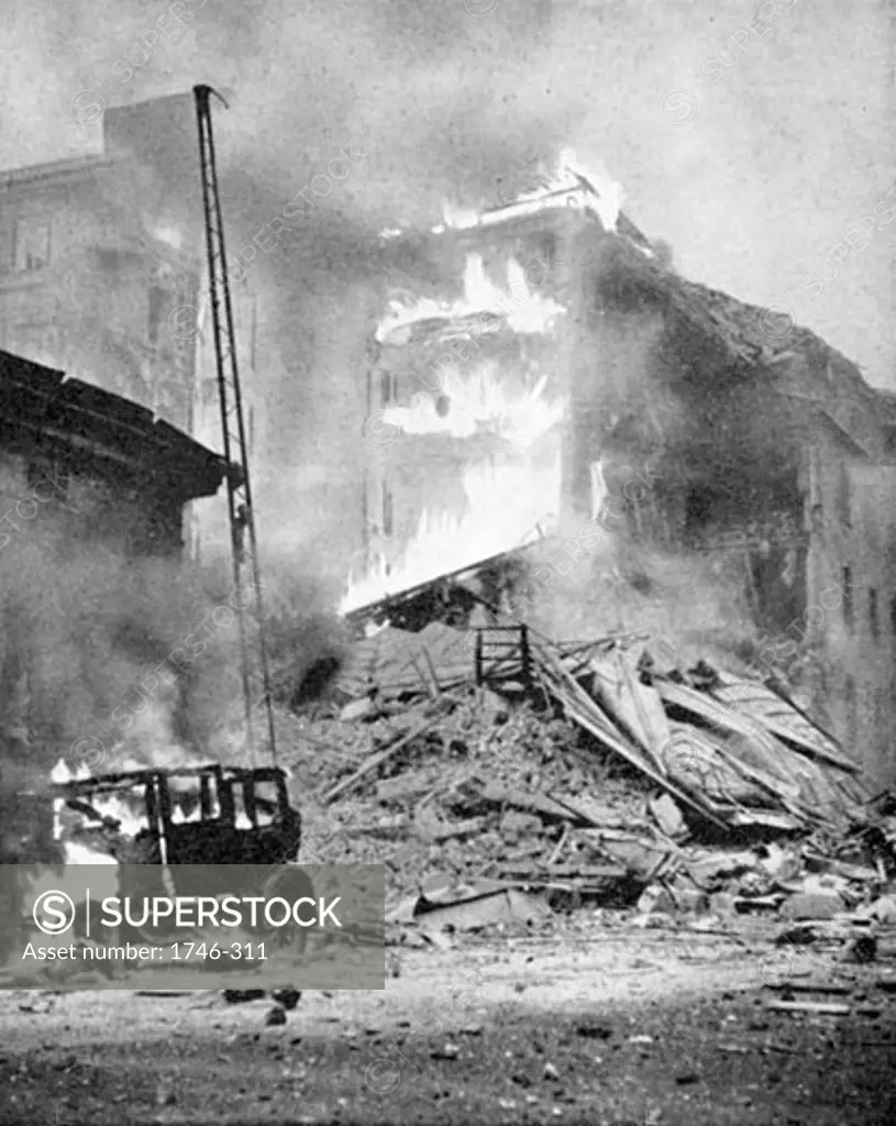 Bombing of Helsinki, Finland by the Russians, World War II