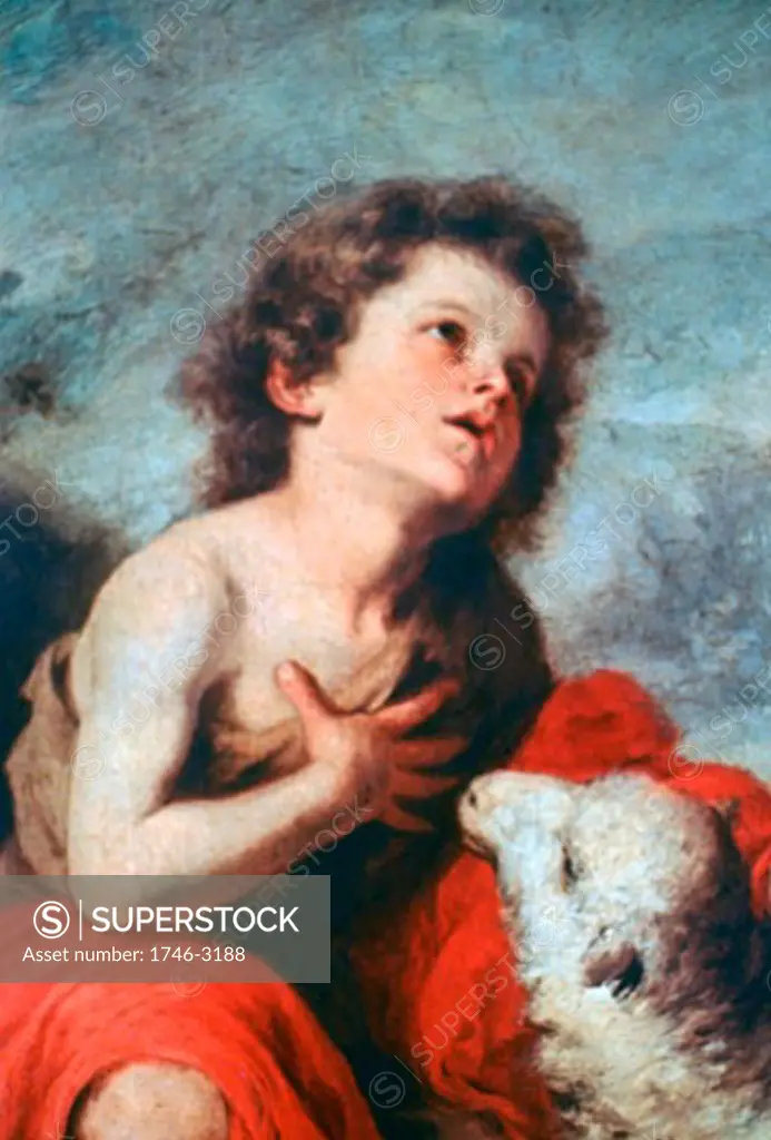 St. John the Baptist as a Child c.1665 Bartolome Esteban Murillo (1617-1682 Spanish) Prado, Madrid, Spain
