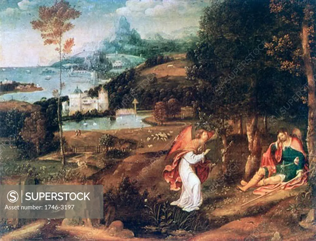 Landscape Scene with Saint Roch Joachim Patinir (1480-1524 Flemish)