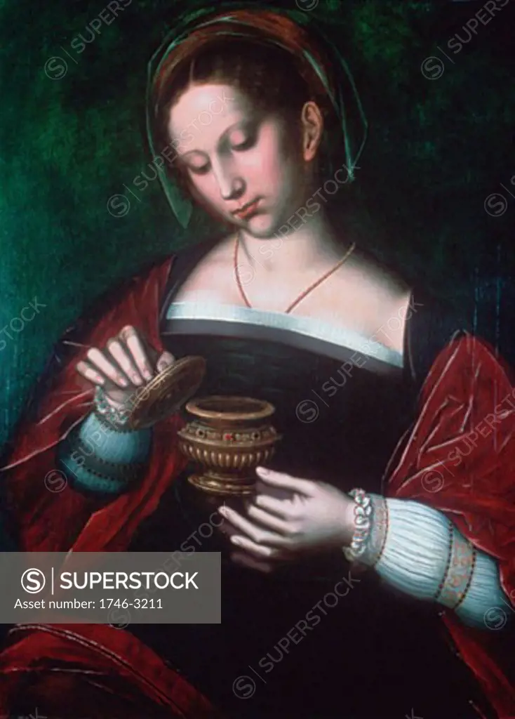 Mary Magdalene Ambrosius Benson (c1495-1550 Netherlandish) Groeninge Museum, Bruges