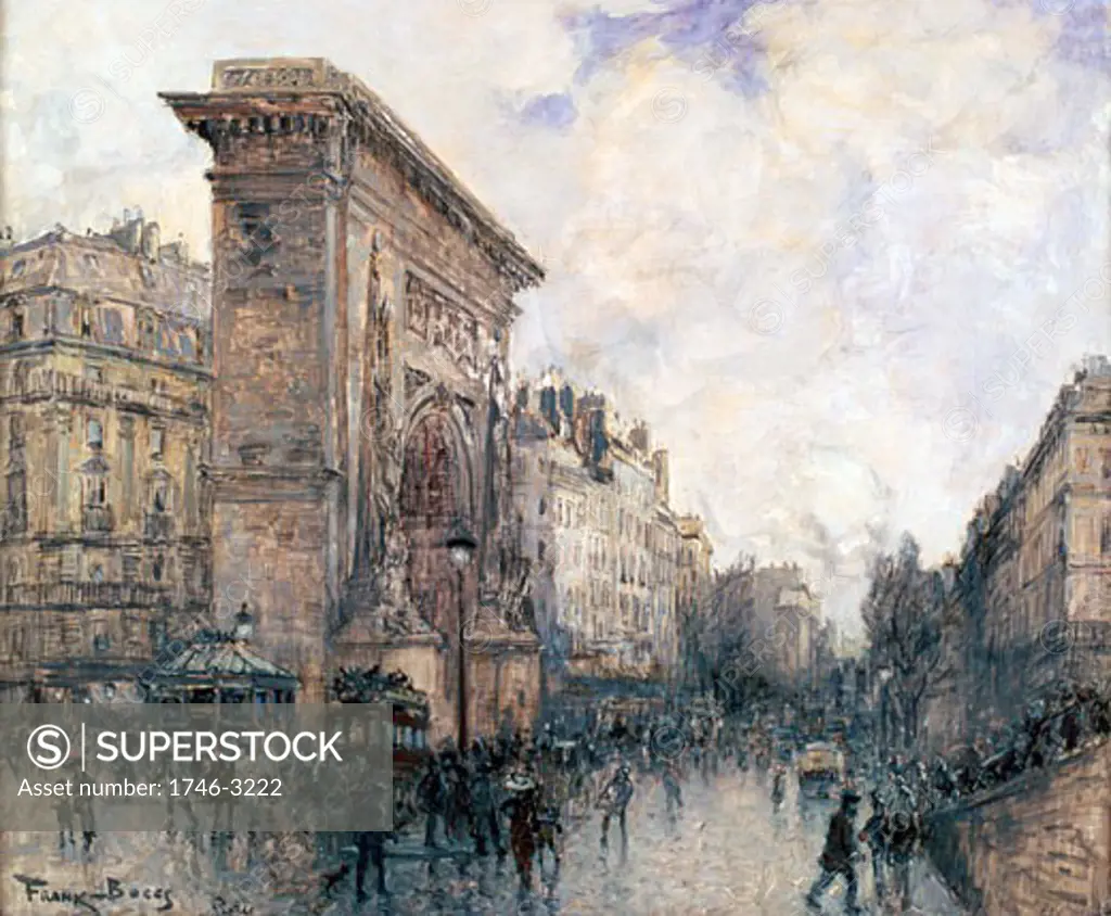 Arc de Triomphe de la Porte St-Denis, Paris, Frank Myers Boggs,  1855-1926, American,