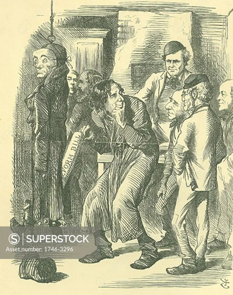 Fagin's Political School' by John Tenniel,  cartoon,  from 'Punch',  9 November 1867