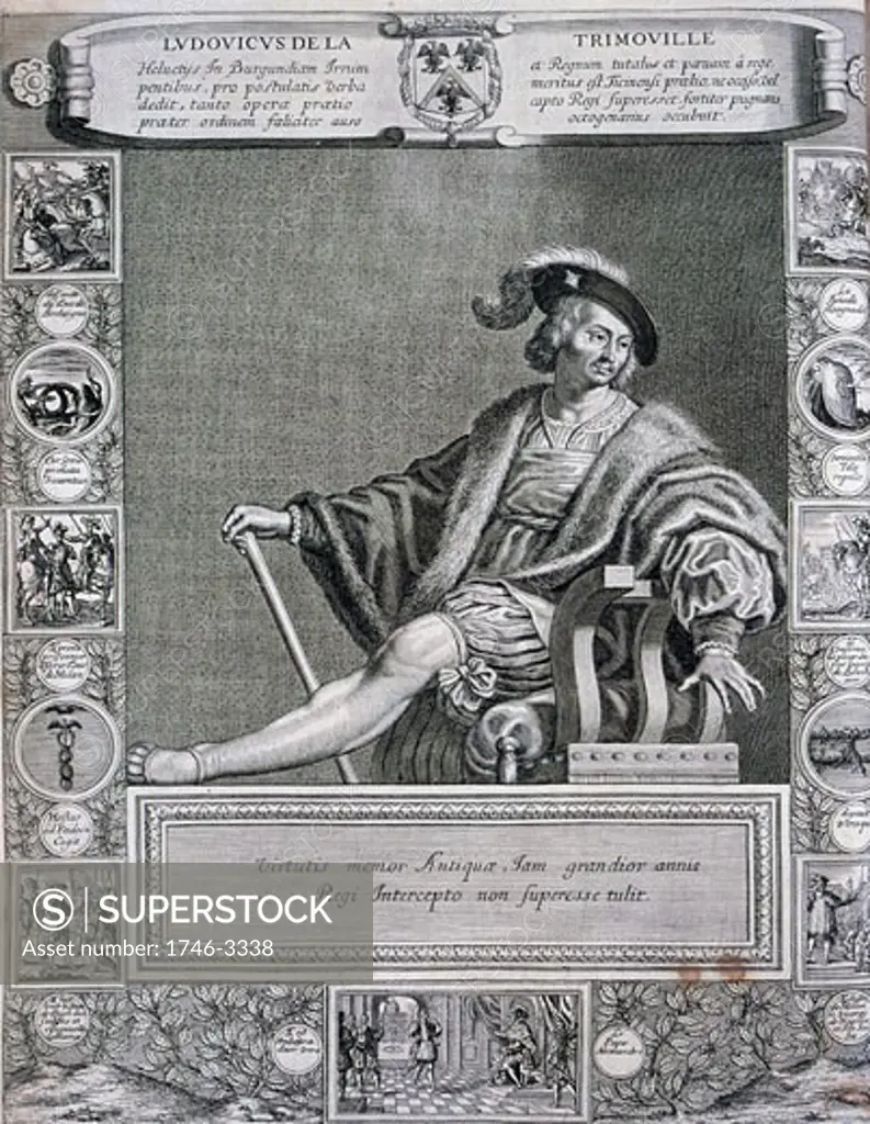 Portrait of an aristocrat,  engraving