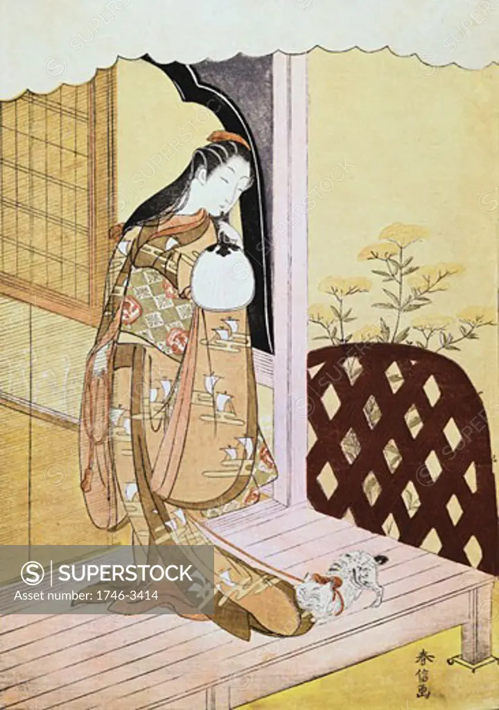 The Princess Nyosan,  from The Book of Genji,  1765,  18th century
