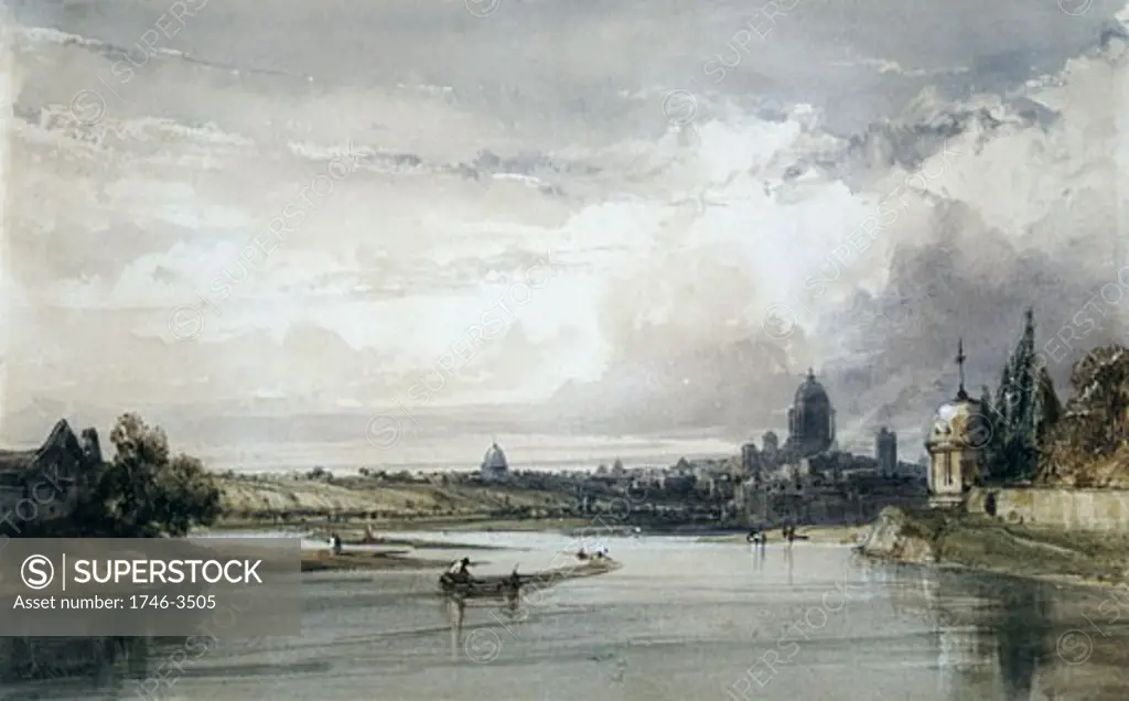 Distant View of Paris by William Callow,  1812-1908 English