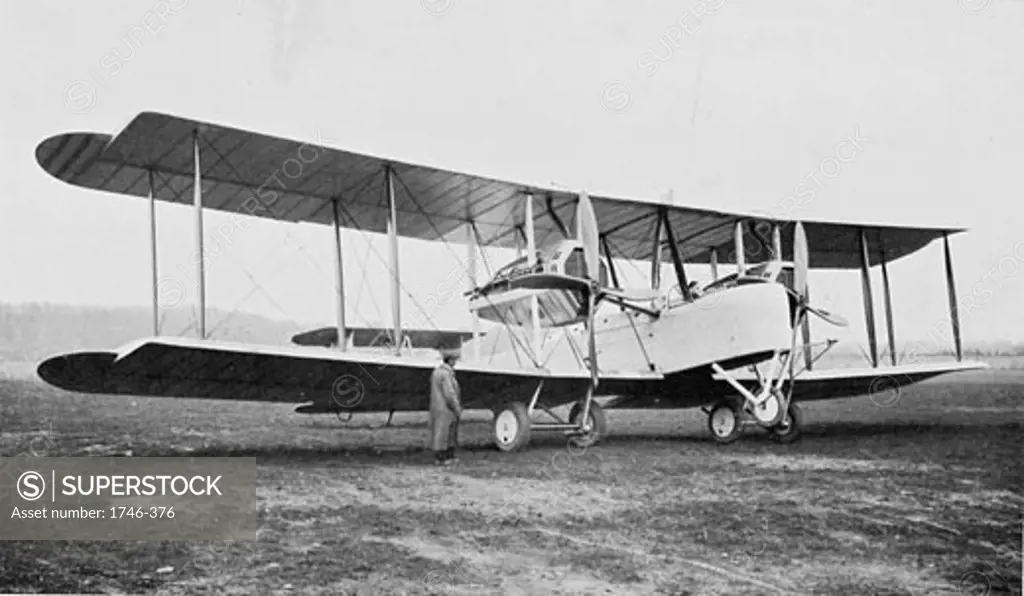 Vickers-Vimy bomber flown by John Alcock and Arthur Whitten Brown on the first trans-Atlantic non-stop flight, June 14-15, 1919