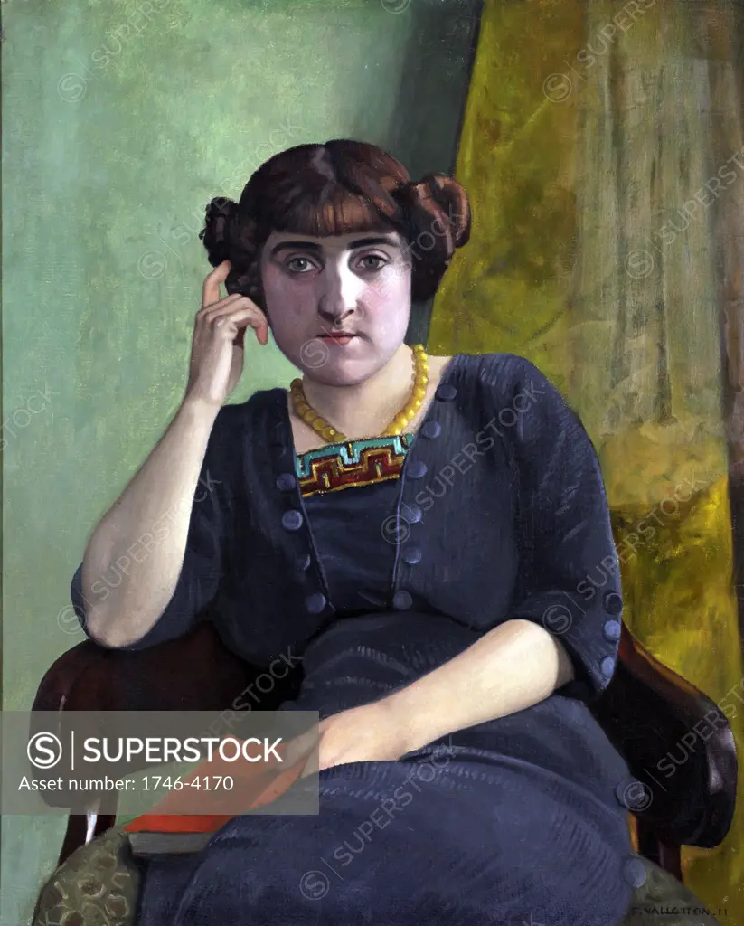 Félix Edouard Vallotton (December 28, 1865   December 29, 1925) was a Swiss painter. Portrait of a young woman