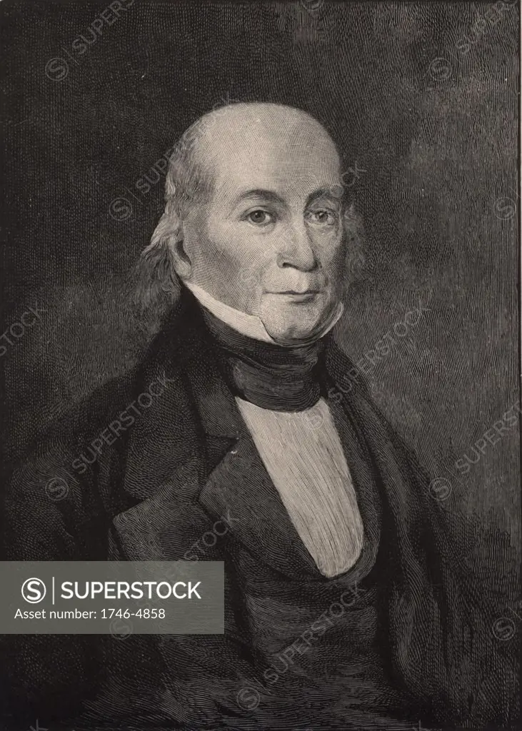 Gerard Troost (1776-11850), Dutch-born American geologist and natural philosopher.  Professor of chemistry, geology and mineralogy at the University of Nashville (1828). One of the founders of the Academy of Natural Sciences, Philadelphia. Engraving, 1896.