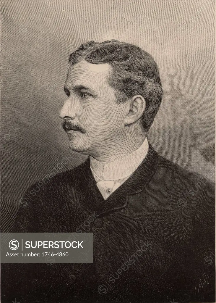 Henry Carvill Lewis (1853-1888) American geologist and mineralogist who made a special study of glacial phenomena.  From The Popular Science Monthly (New York, July 1889).