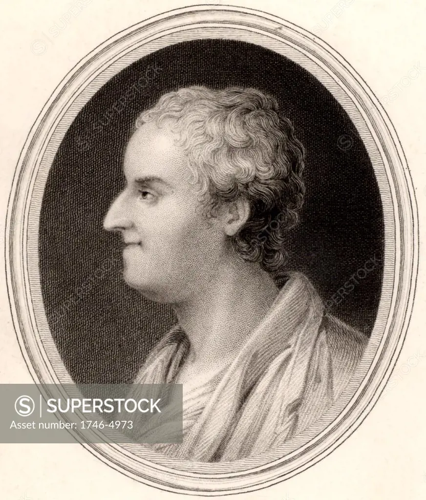 Thomas Gray (1716-1771) English poet and classical scholar. Engraving, London, 1837.