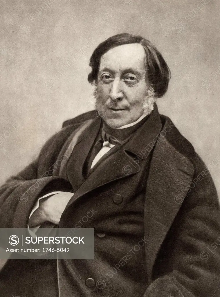 Gioachino (Antonio) Rossini (1792-1868) Italian composer. From a photograph by Nadar, pseudonymn of Gaspard-Felix Tournachon (1820-1910).