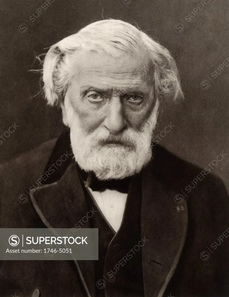 (Charles Louis) Ambroise Thomas (1811-1896) French composer and Director of the Paris Conservatoire from 1871. From a photograph by Nadar, pseudonym of Gaspard-Felix Tournachon (1820-1910).