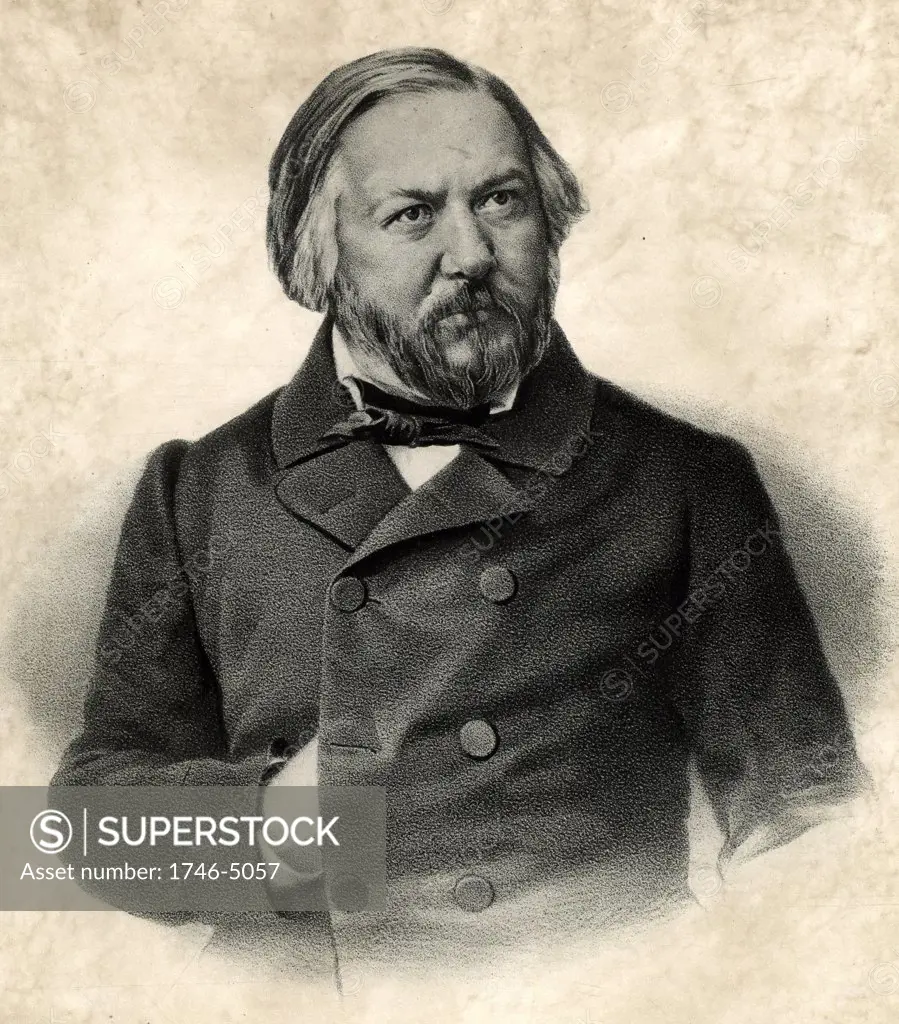Mikhail Ivanovich Glinka (1804-1857). Russian composer.