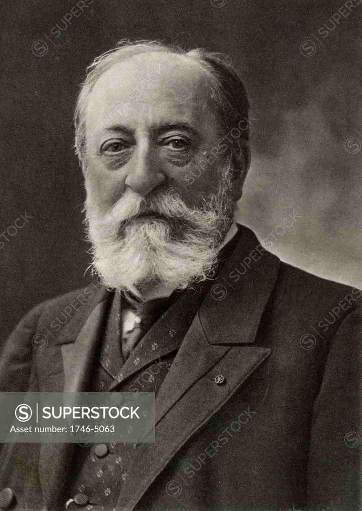 Camille Saint-Saens (1835-1921) French composer and organist.  From a photograph by Nadar, pseudonym of Gaspard-Felix Tournachon (1820-1910).