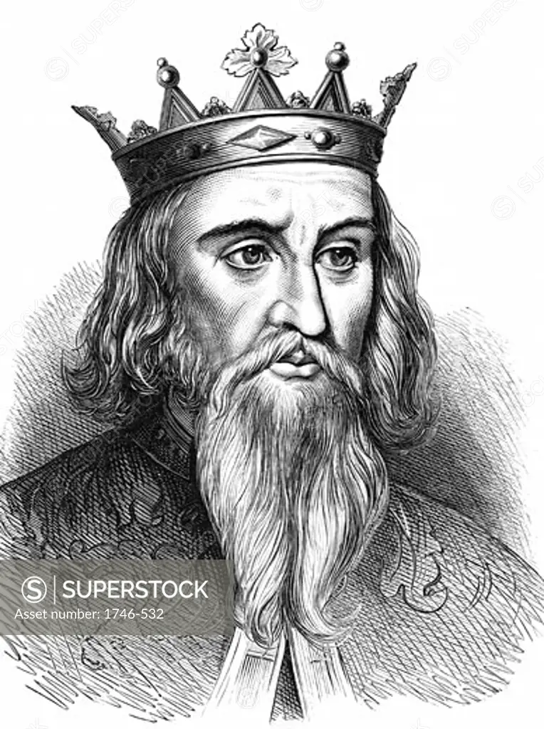 Henry I (1068-1135) king of England from 1100; youngest son of William I, the Conqueror, Wood engraving c1900