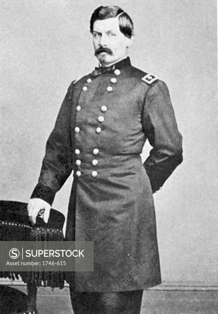 George Brinton McClellan (1826-1885), Union Army General during the American Civil War (1861-1865)