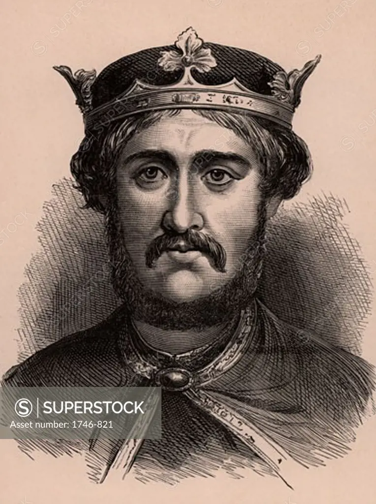 Richard I, the Lionheart (1157-99) King of England, c, 1900, Wood engraving