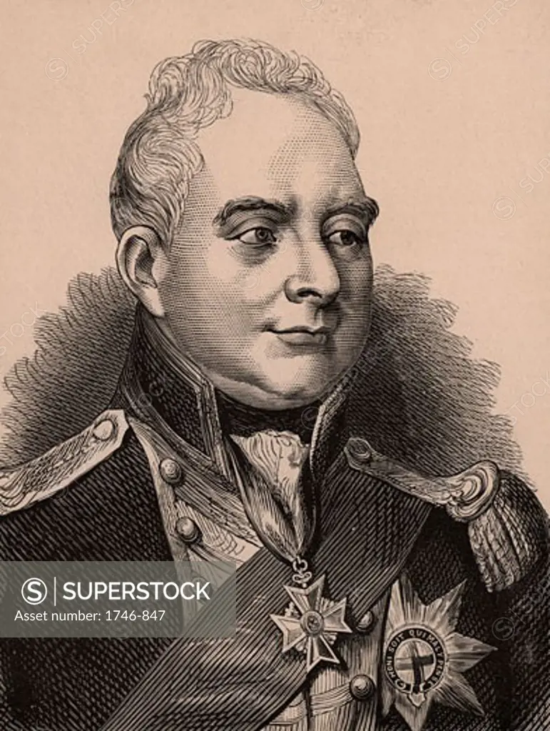 William IV (1765-1837), King of Great Britain, c1900, Wood engraving