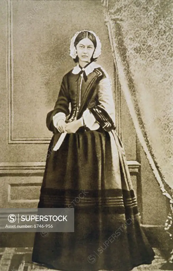 Florence Nightingale, (1820-1910), English nurse and hospital reformer. From a photograph
