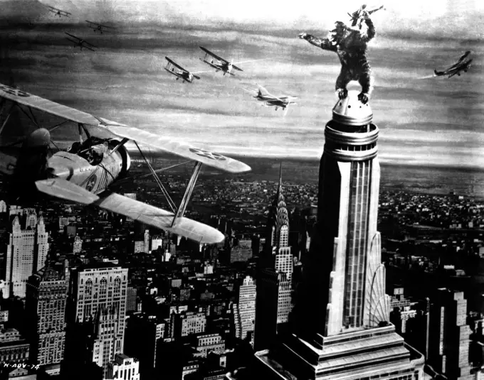 King Kong is a 1933 American fantasy monster/adventure film. It stars Fay Wray, Bruce Cabot and Robert Armstrong, and opened in New York City on March 2, 1933 to rave reviews. The film tells of a gigantic, island-dwelling ape called Kong who dies in an attempt to possess a beautiful young woman. Kong is distinguished for its stop-motion animation by Willis O'Brien and its musical score by Max Steiner. King Kong is often cited as one of the most iconic movies in the history of cinema.