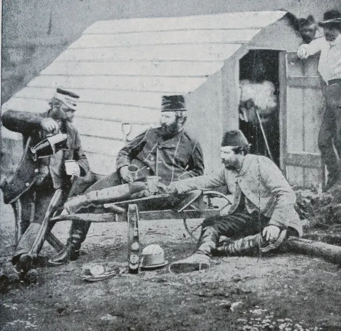 British officers during the Crimean war 1854
