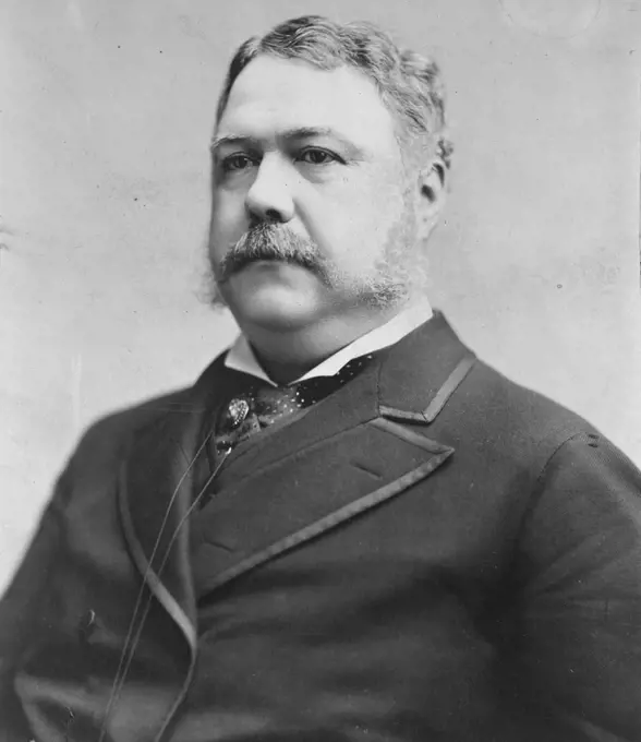 Chester Alan Arthur (October 5, 1829  November 18, 1886) served as the 21st President of the United States (1881-1885). Arthur was a member of the Republican Party and worked as a lawyer before becoming the 20th Vice President under James Garfield. Although Garfield was mortally wounded by Charles J. Guiteau on July 2, 1881, he did not die until September 19 of that year, at which time Arthur was sworn in as president, serving until March 4, 1885.