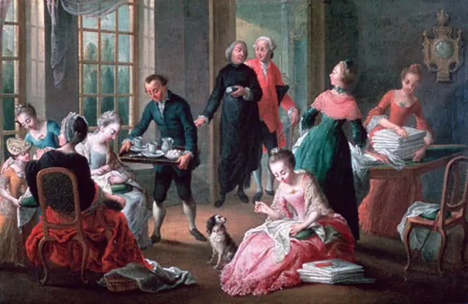 Afternoon Tea, 1778, Jan Antoon Garemijn, (1712-1799/Flemish)