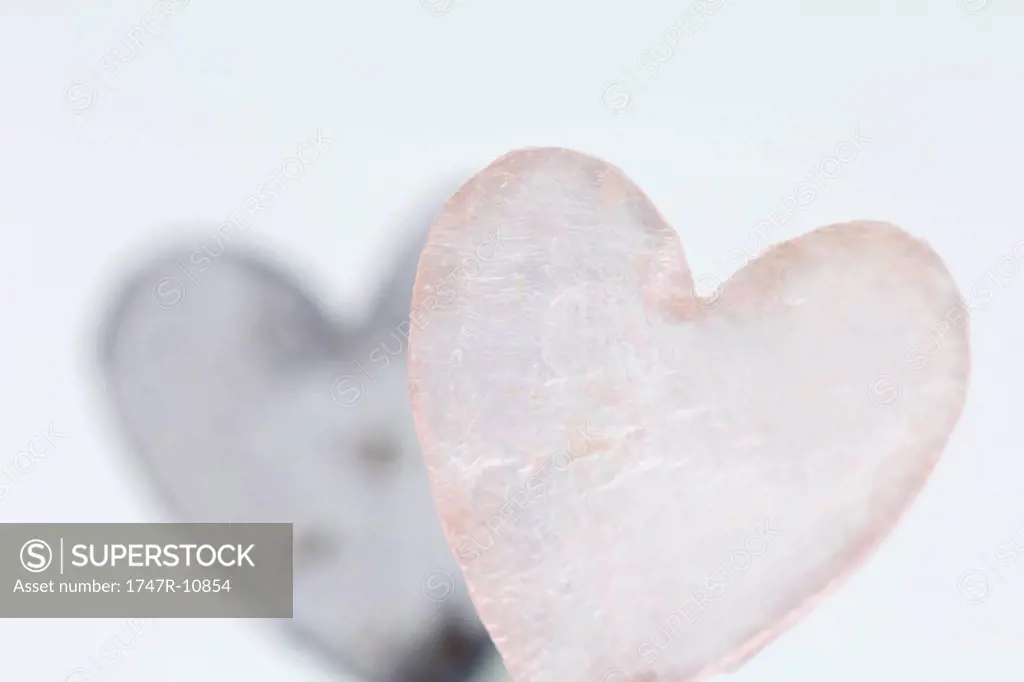 Heart-shaped piece of glass